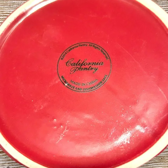 Burgundy Mug & Dish Set The Coffee Bean & Tea Leaf Cappuccino Cup Bistro - Picture 8 of 8